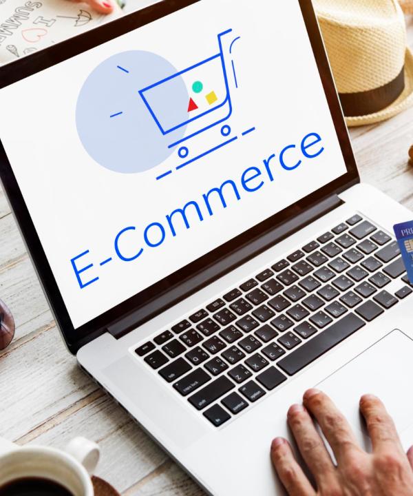 Team working on an eCommerce website solution